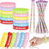 Sabary 48 Pcs Welcome Back to School Pencils, Rubber Bracelets, School Party Favors for Kids