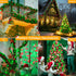 400LED 132FT, 8 Ollny Christmas Lights Remote Plug-in Red & Green Tree Lights with Timer and Modes, Waterproof