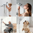 2 Pack Hibbent Shower Head Holder - Strong Adhesive, Waterproof, Height Adjustable, Wall Mount, No Drilling, Chrome