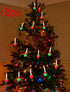 Hobbynors Set 7 7.5ft Vintage Christmas Bubble Lights - of Nostalgic Bubbling Lights on Green Wire, UL Certified Old