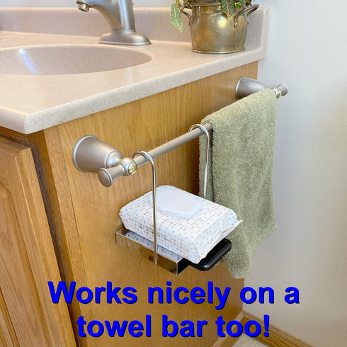 Toilet Paper Holder Shelf - Multi-Purpose Double Shelf for Bathroom