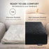 COMFORTANZA 20x20x5 Medium-Soft Memory Foam Recliner Chair Seat Cushion for Long Sitting - Armchair Pad with Washable