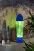 YAKii 10.5" Tornado Lamp, LED Color Changing Tornado Maker Science Toy, Battery/USB Operated (Blue)