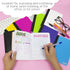 BAZIC Composition Book, 80 Sheet, 5" x 7" Poly Cover Notebook, Writing Journal Comp Lined Notebooks, Assorted Color,