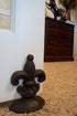 Lulu Decor Cast Iron Fleur De Lis Door Stop, 2 Lbs, Antique Brown Door Stopper (Set of 2)
