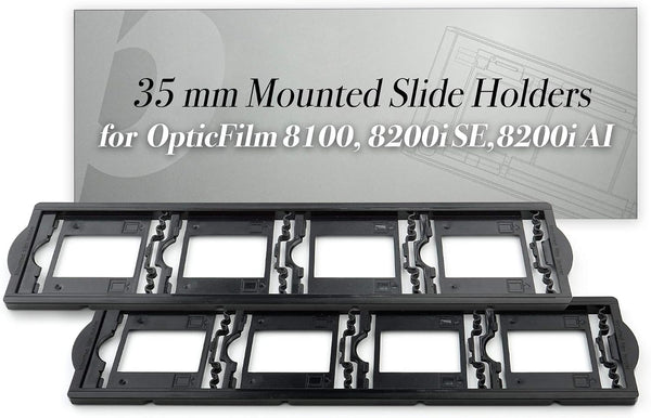 plustek 2 x 35 mm Mounted Slide Holders (Positive), for OpticFilm 72~83 Series