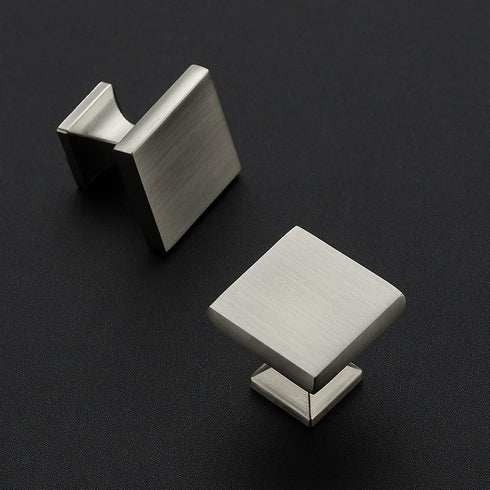 Home Expert 5 Pack Cabinet Knobs, Silver Knobs for Dresser Drawers, Brushed Kitchen Hardware for Cabinets