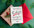 HOMEVAGE 5"x7" Single Thank You Card with Red Envelope, Thankful, Appreciation, Grateful Card - Folded Cardstock - Gift