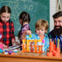 Weewooday 12 Pieces Jumbo Test Tubes with Stand Set, Multi-Color, Ages 3 and Above