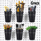 6 Set Ring Style Pegboard Hooks with Pegboard Cups, Black, Stainless Steel & Plastic for Craft Room