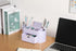 Lavender Desk Organizer for Office Supplies, Pen Holder Desktop Organization for College Dorm, White Lavender