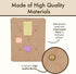 Burlap Covered Bulletin Picture & Memo Board, Criss-Cross Twine, 11.75 x 15.75