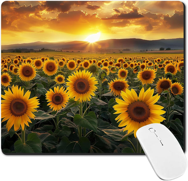 Mouse Pad - Non-Slip Rubber Base Mouse Mat, Waterproof Gaming Mouse Pad for Wireless Mouse, Computers, Laptop, Home
