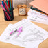 EBOOT Set, 6 Inch 180 Student Geometry Math Drawing Compass and Clear Swing Arm Protractors Degree Math Protractor