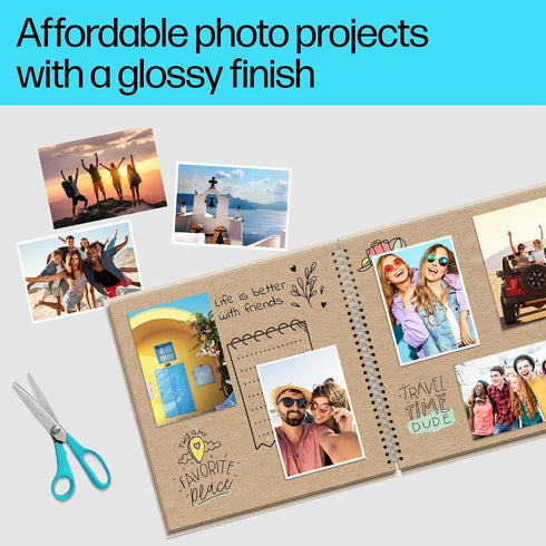 5x7 60 (CH097A) HP Everyday Photo Paper - Designed for HP Inkjet Printers, Glossy, in, sheets