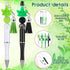 Teling 12 Pcs Beadable Pens, Plastic Black Ink Ballpoint Pen with Assorted Spacer Beads for DIY School Supplies