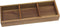 Lipper International 1123 Acacia Organizer Tray for Office Supplies or Household Items - 3 Compartments, 11 5/8” x 4” x