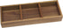 Lipper International 1123 Acacia Organizer Tray for Office Supplies or Household Items - 3 Compartments, 11 5/8” x 4” x