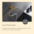 Suyar Brushed Gold Towel Ring - SUS304 Stainless Steel Towel Holder, Wall Mounted Hand Towel Rack for Bathroom