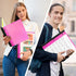 WOT I All-in-one Telescoping Binder Notebook 2PCS, Refillable 3 Ring Binder with Customized Cover, 60 Sheets Notepaper