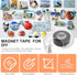 Toddmomy Magnetic Tape Dispenser, 5M Flexible Magnetic Tape, Magnetic Strips with Adhesive Backing, Magnet Tape