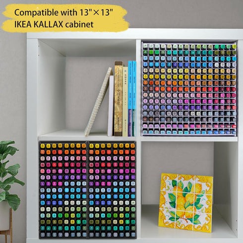 SANFURNEY Marker Pen Organizer Holder for 240 Markers - Craft Art Supply Storage Rack for Home Classroom Office