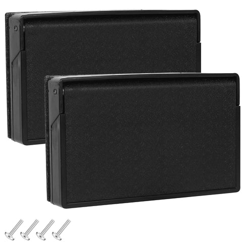 2-Pack Black RV Exterior Power Outlet Cover Plate, Weatherproof Seal for GFI/GFCI Receptacles