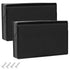 2-Pack Black RV Exterior Power Outlet Cover Plate, Weatherproof Seal for GFI/GFCI Receptacles