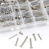 newlng M3 M4 M5 M6 Bolts and Nuts Assortment Kit, 320 PCS Metric 304 Stainless Steel Fasteners Set