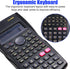 Saillong 12 Pieces Black Engineering Scientific Calculator, 2-Line Function for Middle, High School, Classroom