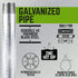 PIPE DÉCOR 3/4 in. x Close Galvanized Steel Nipple, Pre-Cut for DIY Furniture Building and Regular Plumbing