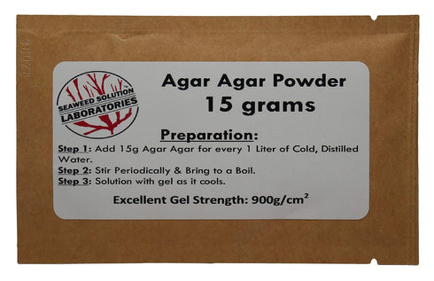 Agar Agar Powder, 15 grams, Laboratory Grade