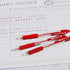 BAZIC Spencer Retractable Pen w/ Cushion Grip, Red (4/Pack)