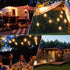 Couah 10 Pack Edison LED Light Bulbs, 0.6 Watt E12 Screw Base, Shatterproof ST38 Clear Plastic, Warm White