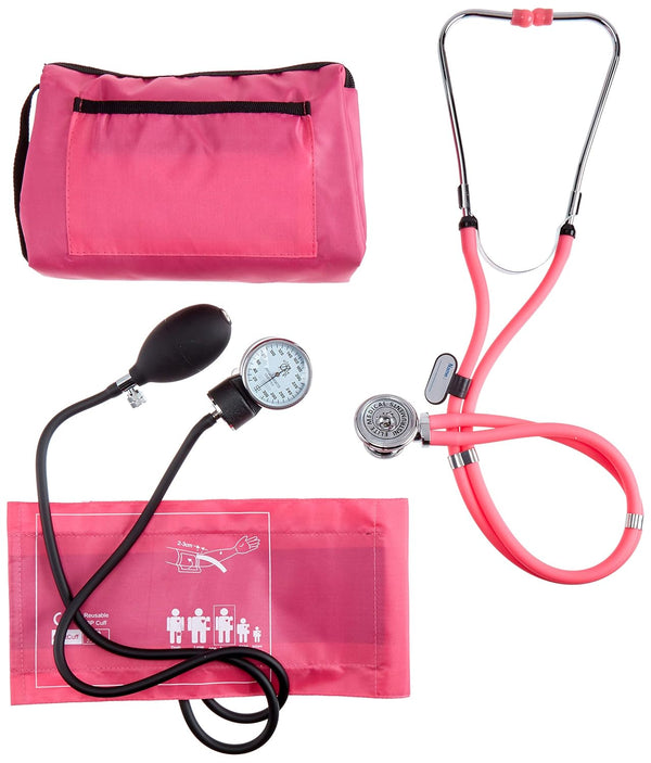 EMI Professional Deluxe Aneroid Sphygmomanometer and Sprague Rappaport Stethoscope Set Kit #330