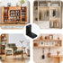 AUXBC 30PCS 90 1.1x1.1x0.7 Degree L Shape Metal Corner Brackets Black Plastic Cover Right Angle Brace for Shelf Cabinet