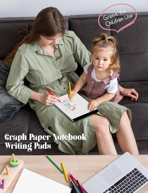 Dot Grid Pads 8.5" x 11", 6 Pack, Dotted Grid Journal Paper, Easy Tear-off Dotted Notebook, 30 Sheets/Pad