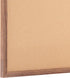 Flash Furniture Rustic Wall Mount Cork Board 24" x 36" for Home Office School with Wood Push Pins