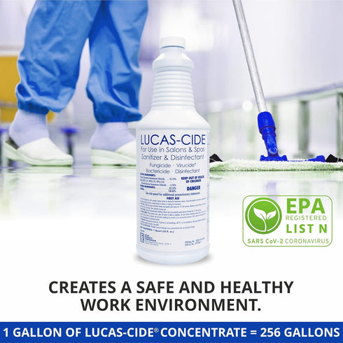 Salon and Spa Disinfectant, Hospital Grade, Blue, 32 Ounce