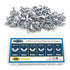 175 PCS Wing Nuts Fasteners, Butterfly Wing Nuts SAE Steel Wing Nut Assortment Kit from #6 to 3/8’’