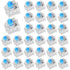 Gsbnjuy 30Pcs Blue Switch Replacement, 3 PIN Mechanical Keyboard Switches, Clicky with Strong