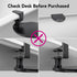 EHO Clamp on Mouse Platform with Gel Wrist Rest, Rotating 360 Degree Attachment for Home Office Desk Organizer