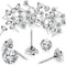 100 Pieces Upholstery Nails Tacks, Decorative Push Pins, Fancy Diamond Crystal Thumb Tacks for Furniture