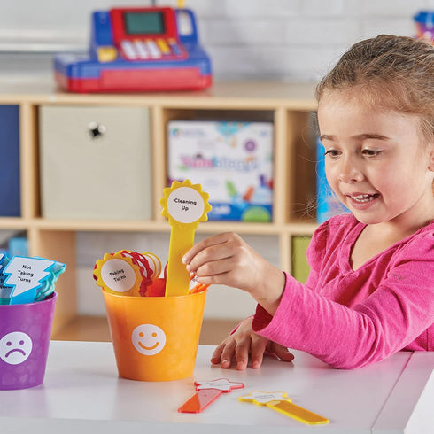 Learning Resources Good Behavior Buckets - Montessori Toys, Calm Down Corner Supplies, Social Emotional Learning Skills