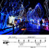 weillsnow 164 500 8 FT LED Christmas Lights Outdoor, Waterproof Christmas Fairy Lights with Timer, Plug in Blue White