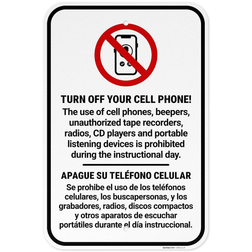 Turn Off Your Cell Phone The use of Cell Phones beepers Unauthorized