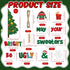 Pasimy Christmas Bulletin Board Decorations Set, Ugly Sweater Paper Cutouts for Classroom Decor