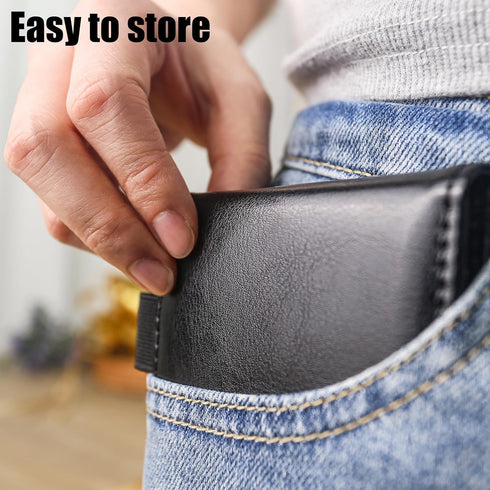 Koogel 11PCS Mini Pocket Notepad Holder Set - Pocket Notepad Flip Notepad with Pen, Leather Pocket Notebook
