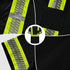 TCCFCCT High Visibility Shirts for Men Class 3 Hi Vis Reflective Short Sleeve Construction Work Shirts with Green