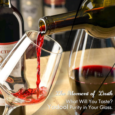 16.91 Oz Wine Glass Cleaner and Crystal Cleaning Liquid, Effectively Removers Odors, Grease, Lipstick, Dirt, Residuum